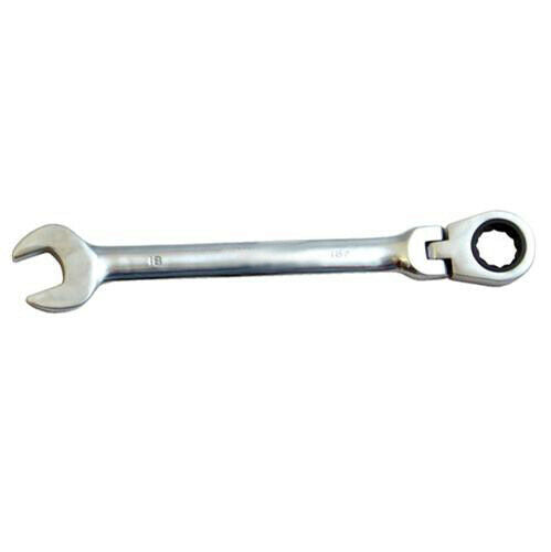 21mm Flexible Ratchet Ring Spanner Pivot Metric Car Lorry Garage Handy Tool Loops