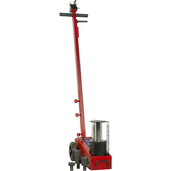 Air Operated Trolley Jack - 20 Tonne Capacity - Single Stage - 456mm Max Height Loops