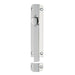 Surface Mounted Flat Sliding Door Bolt Lock 102 x 36mm Polished Chrome Loops