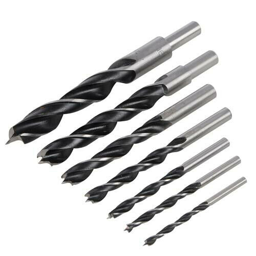 7 Piece 4mm 16mm Lip & Spur Drill Bit Set For All Wood Loops