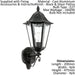 2 PACK IP44 Outdoor Wall Light Black & Silver Patina Up Lantern 1x 60W E27 Loops