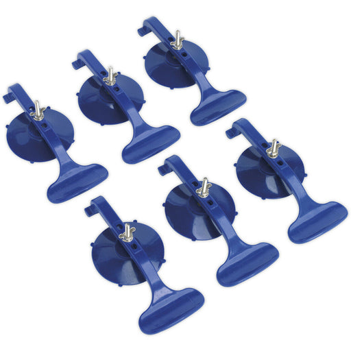 6 PACK 180mm Suction Clamp Set - Trim & Panel Preparation - Non Marking Loops