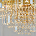 Hanging Ceiling Pendant Light GOLD & GLASS 9 Light Chandelier Lamp Bulb Fitting Loops