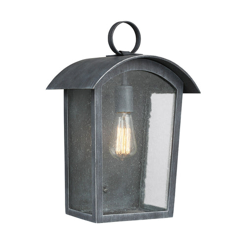 Outdoor IP44 1 Bulb Wall Light Lantern Ash Black LED E27 60W d00764 Loops