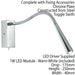 Adjustable LED Wall Light Warm White Chrome Flexible Bedside Reading Task Lamp Loops