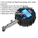 150psi DIGITAL Tyre Pressure Gauge with Swivel Head & Quick Release Valve Loops