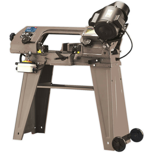 150mm 3-Speed Metal Cutting Bandsaw - Vice & Stand - Fully Guarded Blade Loops