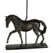 Table Lamp Large Horse Statuette Shade Not Included Bronze Patina LED E27 40w Loops