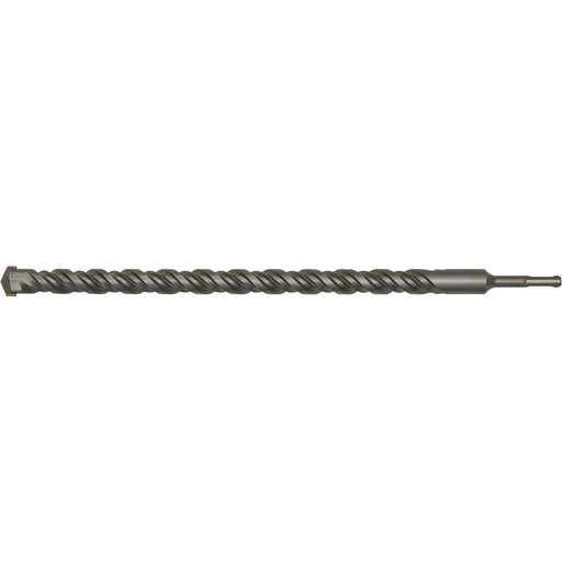 25 x 450mm SDS Plus Drill Bit - Fully Hardened & Ground - Smooth Drilling Loops