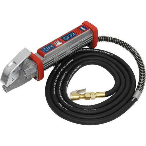 Premium Tyre Inflator - Clip-On Connector - Parallax Correction & 2.7m Hose Loops