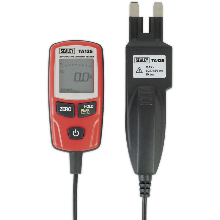 80A Automotive Current Tester - Mini Standard & Maxi Blade Fuses - LCD Display Loops