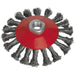 115mm Conical Wire Brush - Twisted Steel - M14 x 2mm - Up to 12500 rpm Loops