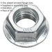 Pack of 50 Zinc Plated Serrated Flange Nut - 1.75mm Pitch - M12 - DIN 6923 Loops