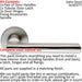 Door Handle & Latch Pack Satin Steel Smooth Straight Bar Screwless Round Rose Loops