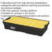 30L Spill Tray with Platform - Holds 2 x 25L Drums - High-Density PE Plastic Loops