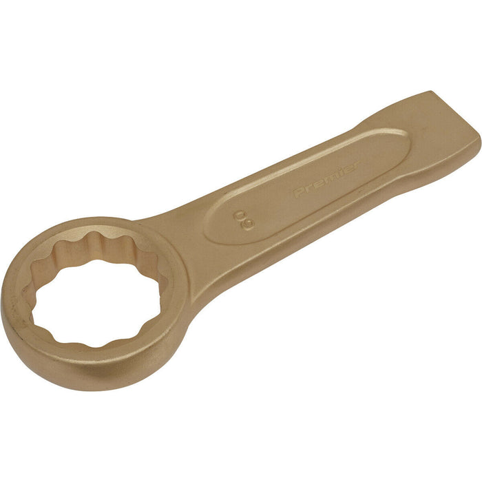 60mm Ring End Slogging Spanner - Non-Sparking - Short Profile Striking End Loops