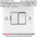 2 PACK 13A DP Switched Fuse Spur SATIN STEEL & Grey Mains Isolation Wall Plate Loops