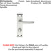 4x PAIR Straight Handle on Bathroom Backplate 152 x 38mm Satin Aluminium Loops