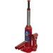 2 Tonne Bottle Jack - Machine Welded Base & Reservoir - 316mm Maximum Height Loops