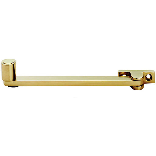 Roller Arm Window Stay 138mm Arm Length Polished Brass Window Fitting Loops
