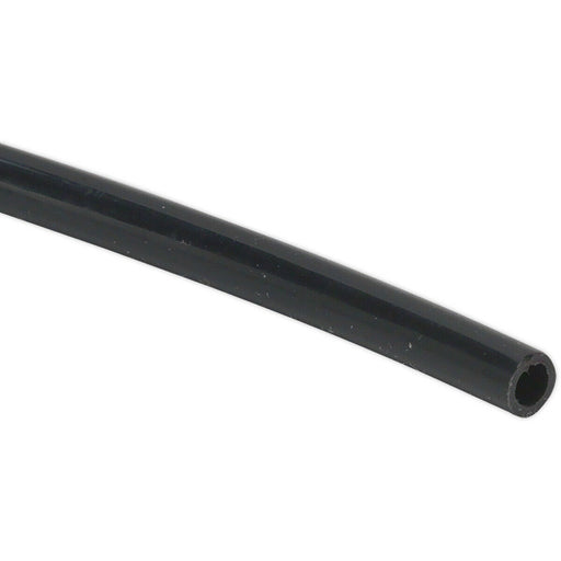 6mm x 100m LLDPE Flexible Tubing - BLACK Water & Gas Hose Pipe - EASY CUT Reel Loops