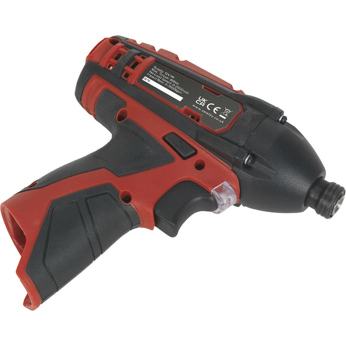 12V Cordless Impact Driver - 1/4" Hex Drive - BODY ONLY - Variable Speed Loops