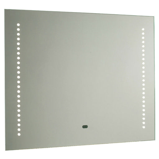 IP44 LED Bathroom Mirror 50cm x 60cm Vanity Light IR Switch & Dual Shaver Socket Loops