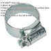 20 PACK Zinc Plated Hose Clip - 17 to 25mm Diameter - External Pressed Threads Loops