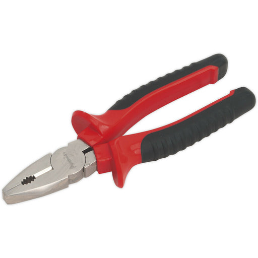 190mm Combination Pliers - Drop Forged Steel - 35mm Jaw Capacity - Comfort Grip Loops