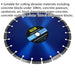 Premium Diamond Blade - 300mm Diameter - 22mm Bore - Abrasive Material Disc Loops