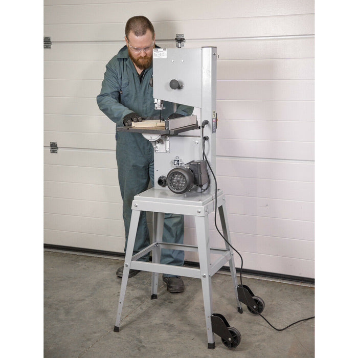 Steel Chassis Professional Bandsaw - 245mm Throat - 370W Motor - Tilting Table Loops
