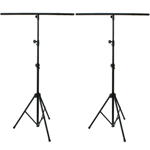 2x 2.5m Lighting Stand & Light Mounting T Bar Adjustable Photography Tripod Kit Loops