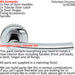 Door Handle & Latch Pack Chrome Modern Curved Slim Bar on Screwless Round Rose Loops