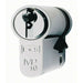 42mm Euro Single Cylinder Lock Keyed Alike 10 Pin Polished Chrome Door Lock Loops