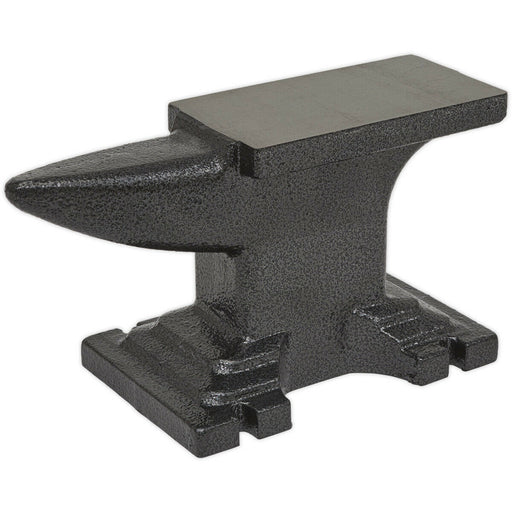 5kg Cast Iron Anvil - Single Bick - 115 x 68mm Working Surface - Bench Mounted Loops