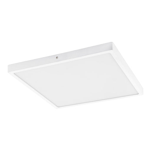 Wall / Ceiling Light White 400mm Square Surface Mounted 25W LED 4000K Loops