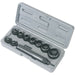 10 Piece Gasket Punch Set - Spring Loaded Centring Pin - Carbon Steel Body Loops