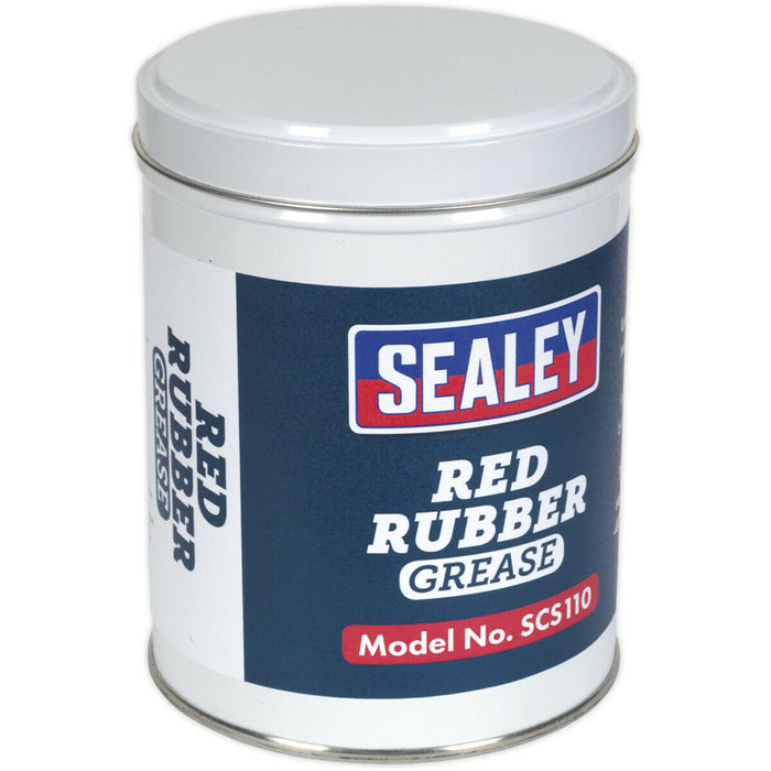 500g Red Rubber Grease Tin - Ideal for Brake Assemblies - Lubricating Grease Loops