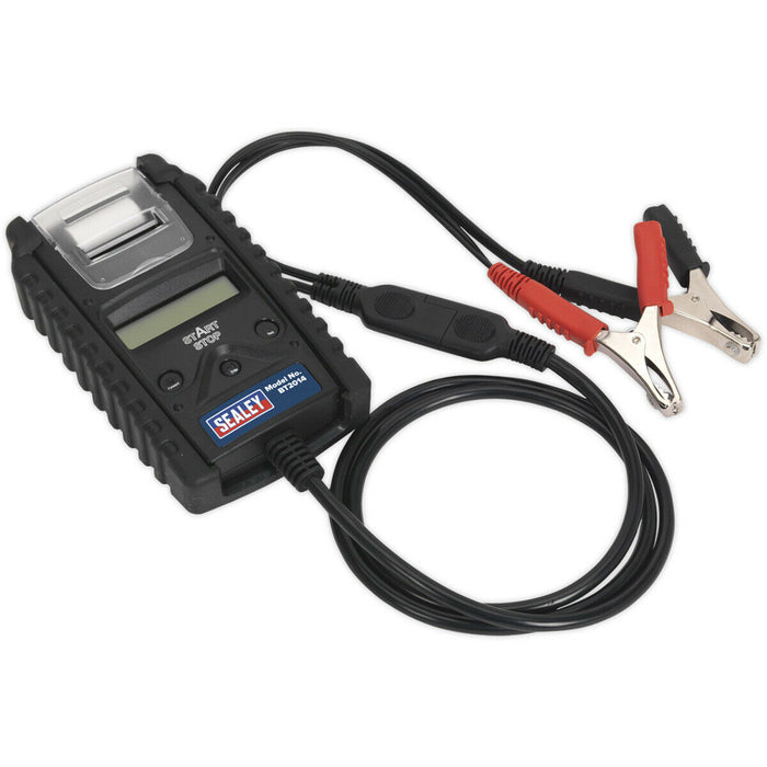 Digital Start Stop Battery & Alternator Tester - Printer - 2 Line LCD Screen Loops