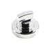 Thumbturn Lock and Release Handle Concealed Fix Round Rose Polished Nickel Loops