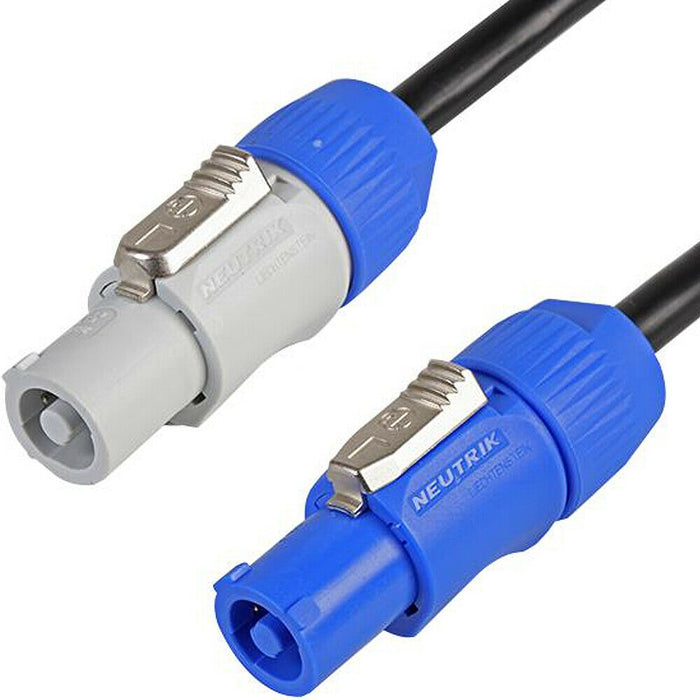 2m 3 Core Neutrik PowerCON Link Power Cable DMX Lighting Speaker Equipment Lead Loops