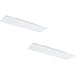 2 PACK Wall / Ceiling Light White 1200mm Slim Strip Panel 33W LED 4000K Loops