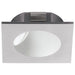 Wall / Ceiling Flush Downlight Silver Spotlight Aluminium 2W Built in LED Loops