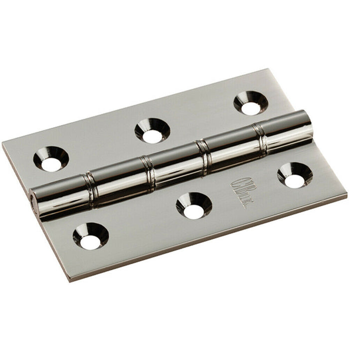 Door Handle & Latch Pack Polished & Satin Nickel Round Section Lever Backplate Loops