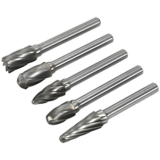 5 PACK - 10mm Tungsten Carbide Rotary Burr Bits Set - VARIOUS RIPPER / COARSE Loops