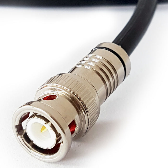 100x BNC Compression Connectors RG59 Crimp Male Plugs Coaxial Cable CCTV Install Loops