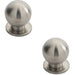 2x Small Solid Ball Cupboard Door Knob 30mm Dia Stainless Steel Cabinet Handle Loops