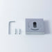 Square Lock Profile Escutcheon 51 x 51mm Concealed Fix Polished Chrome Loops
