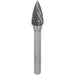 10mm Tungsten Carbide Rotary Burr Bit - Arc Pointed Nose Engraving Milling Tool Loops