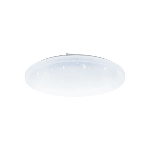 Wall Flush Ceiling Light White Shade White Plastic With Crystal Effect LED 24W Loops